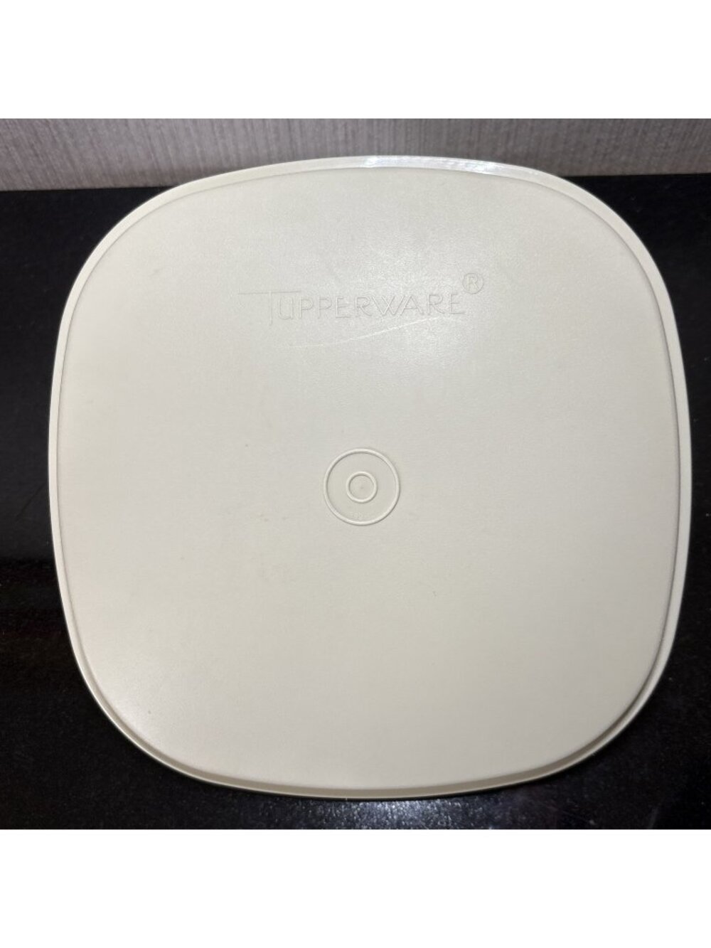 Vintage Tupperware Vegetable Steamer Square Lid Replacement 889-12 Almond 90s